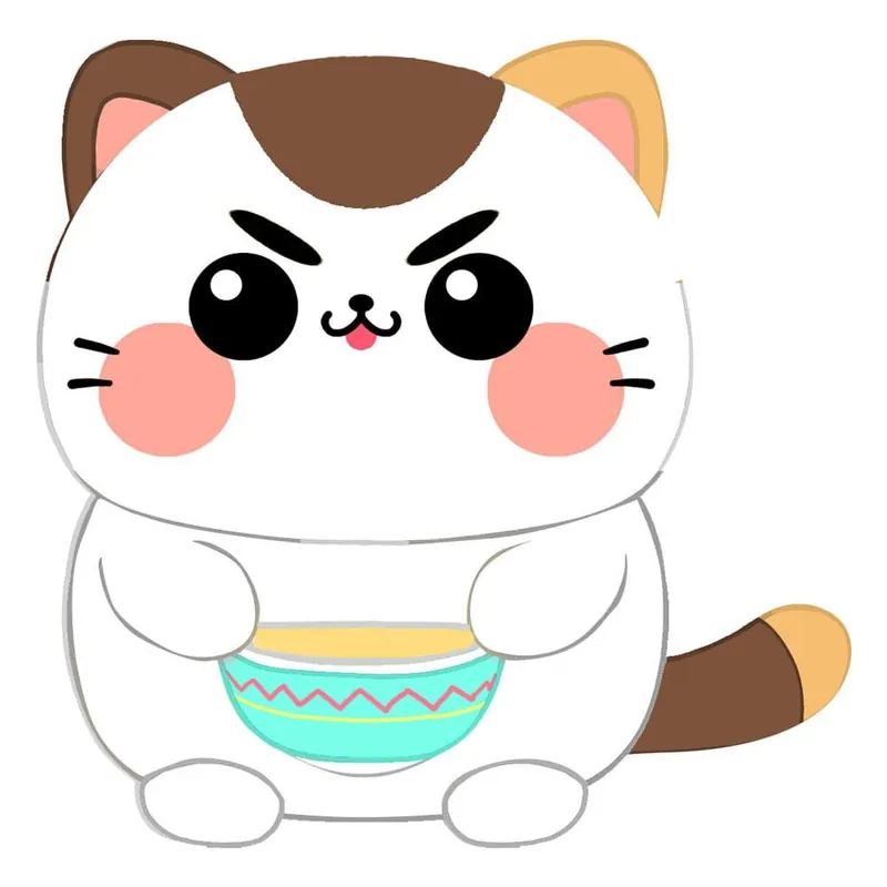 Offre Du Jour Funny Cat: Cat with Soup Plush Figure (25cm)