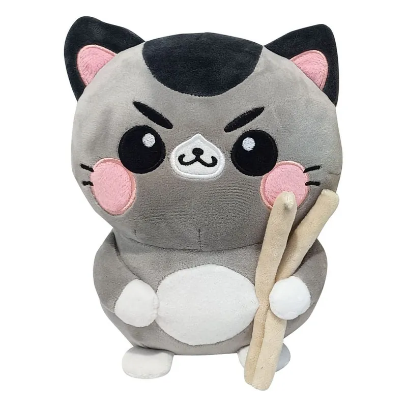 Offre Exclusive Funny Cat: Cat with Chopsticks Plush Figure (25cm)