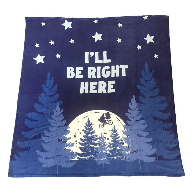 Original E.T. the Extra-Terrestrial: I'll Be Right Here Cozy Blanket Portal (180 x 200cm)