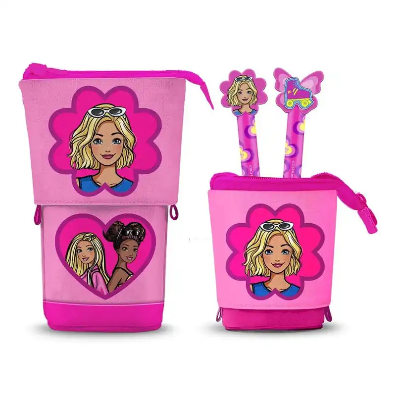 Original Barbie: Pop Up Pencil Case with 2 Erasable Gel Pens