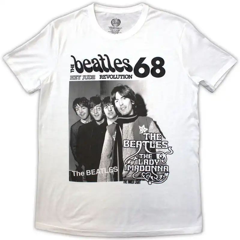 Achetez Aujourd’hui The Beatles: 1968 - White T-Shirt